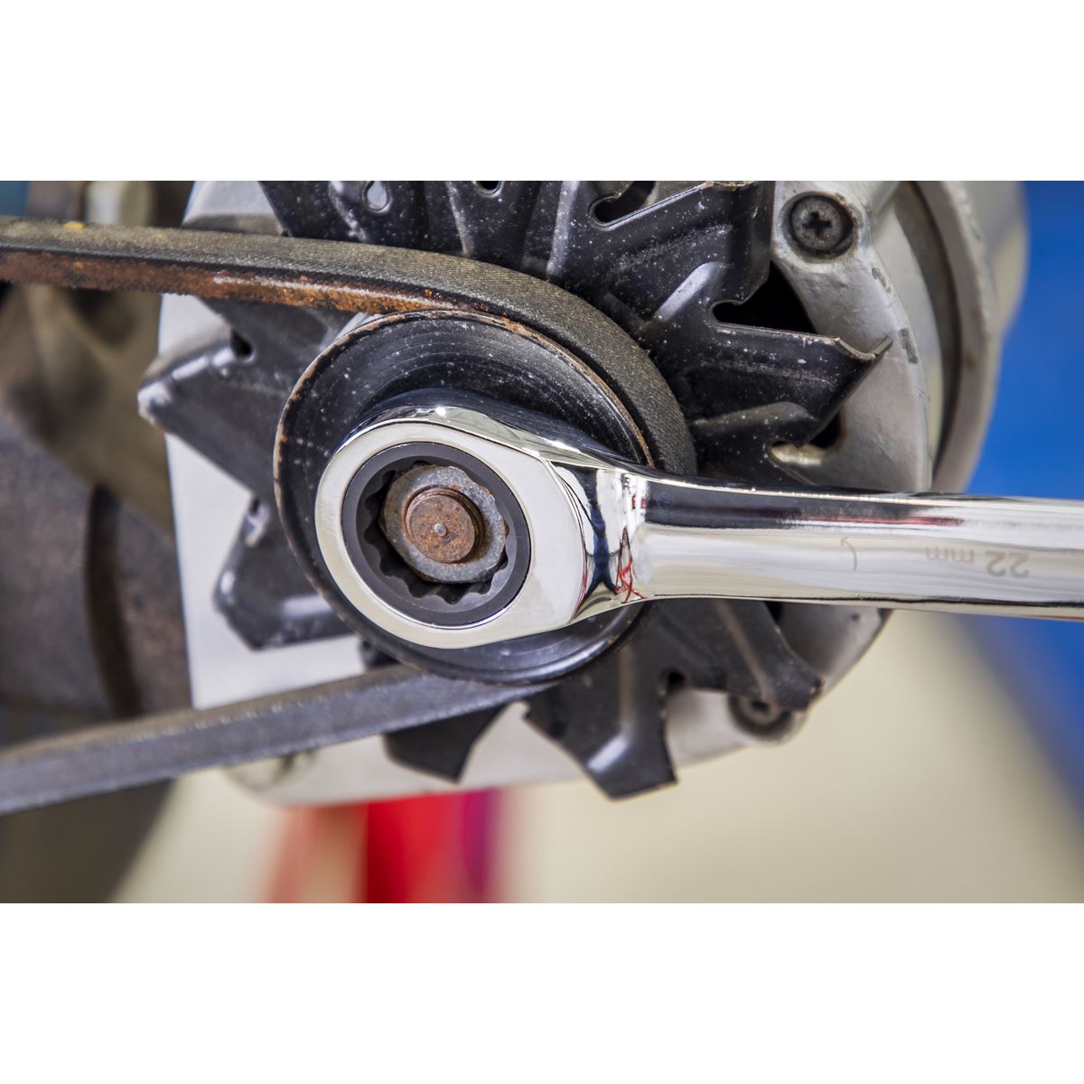 Siegen S01247 Combination Ratchet Spanner Set 15pc Metric Siegen