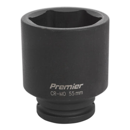 Sealey IS3455D Impact Socket 55mm Deep 3/4"Sq Drive Sealey