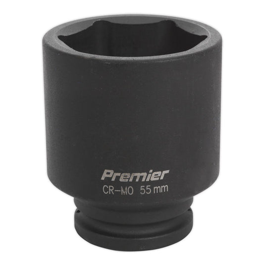 Sealey IS3455D Impact Socket 55mm Deep 3/4"Sq Drive Sealey