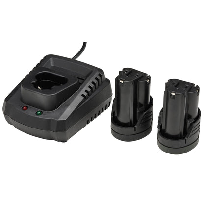 Draper 93446 12V Drill Drive and Ratchet Interchange Kit II 2 x 1.5Ah Li-ion Batteries 1 x Fast Charger and 1 x Tool Bag Draper