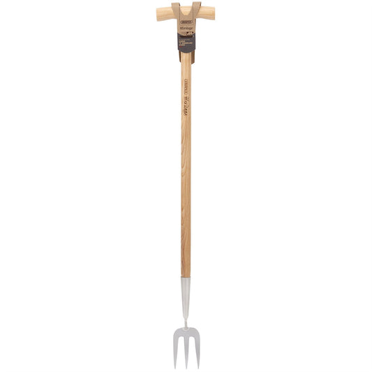 Draper 99031 Heritage Stainless Steel Fork With Ash Long Handle Draper