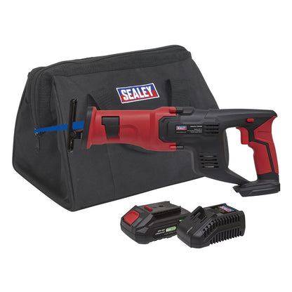 Sealey CP20VRSKIT1 Cordless Reciprocating Saw Kit 20V 2Ah SV20 Series Sealey