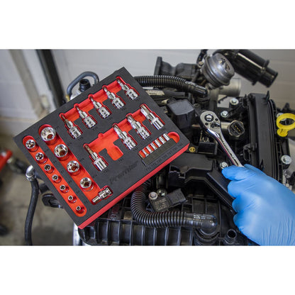 Sealey AK6193 TRX-Star* Socket & Security Bit Set 29pc 1/4"Sq & 3/8"Sq Drive Sealey