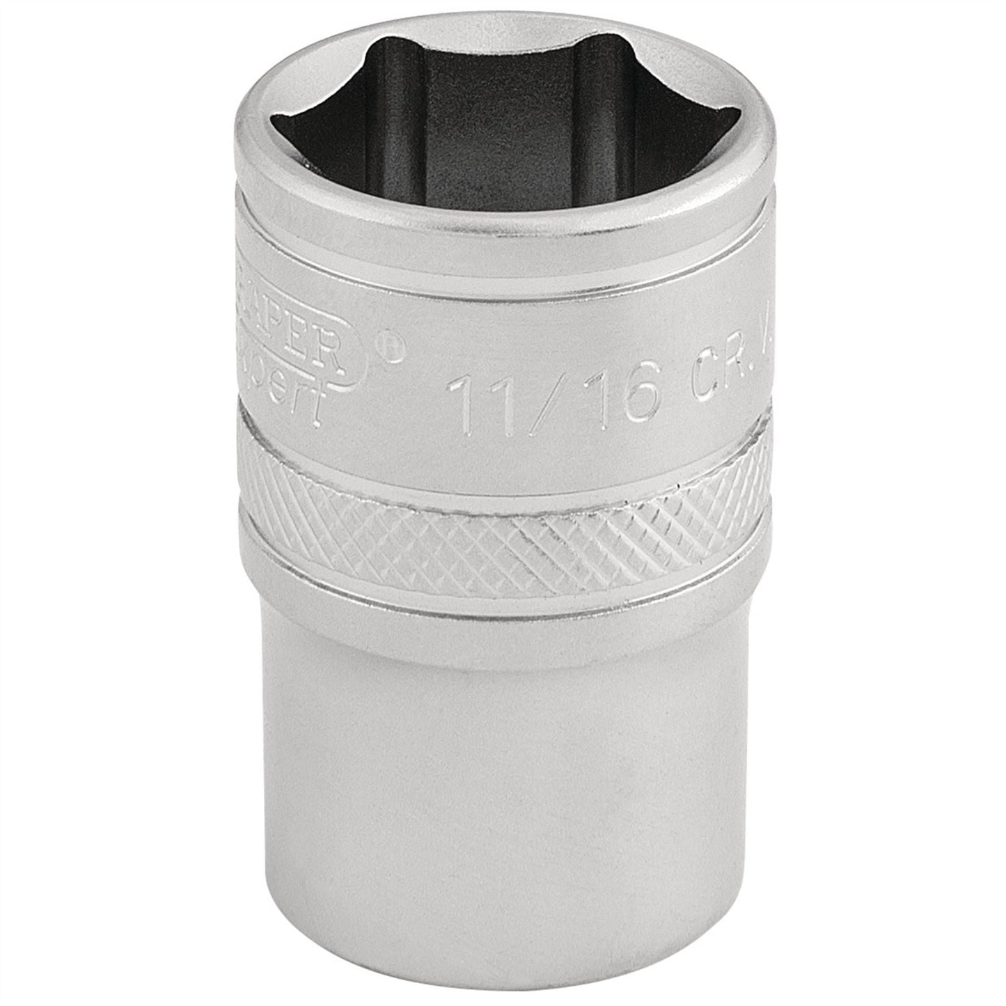 Draper 16630 6 Point Imperial Socket 1/2" Sq. Dr. 11/16" Draper