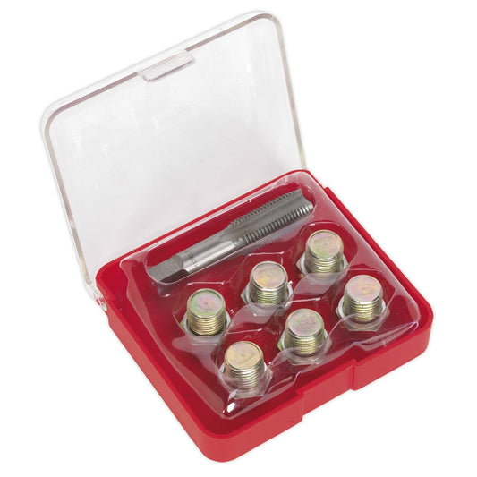 Sealey VS615 Oil Drain Plug Thread Repair Set - M15 Sealey