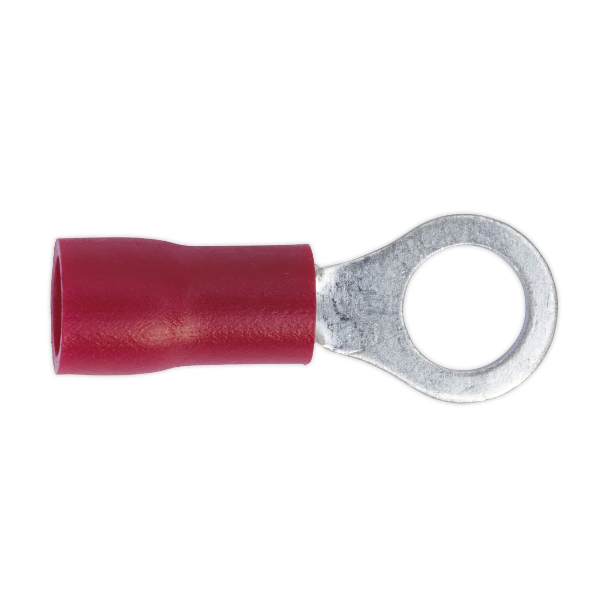 Sealey RT25 Easy-Entry Ring Terminal Ø5.3mm (2BA) Red Pack of 100 Sealey
