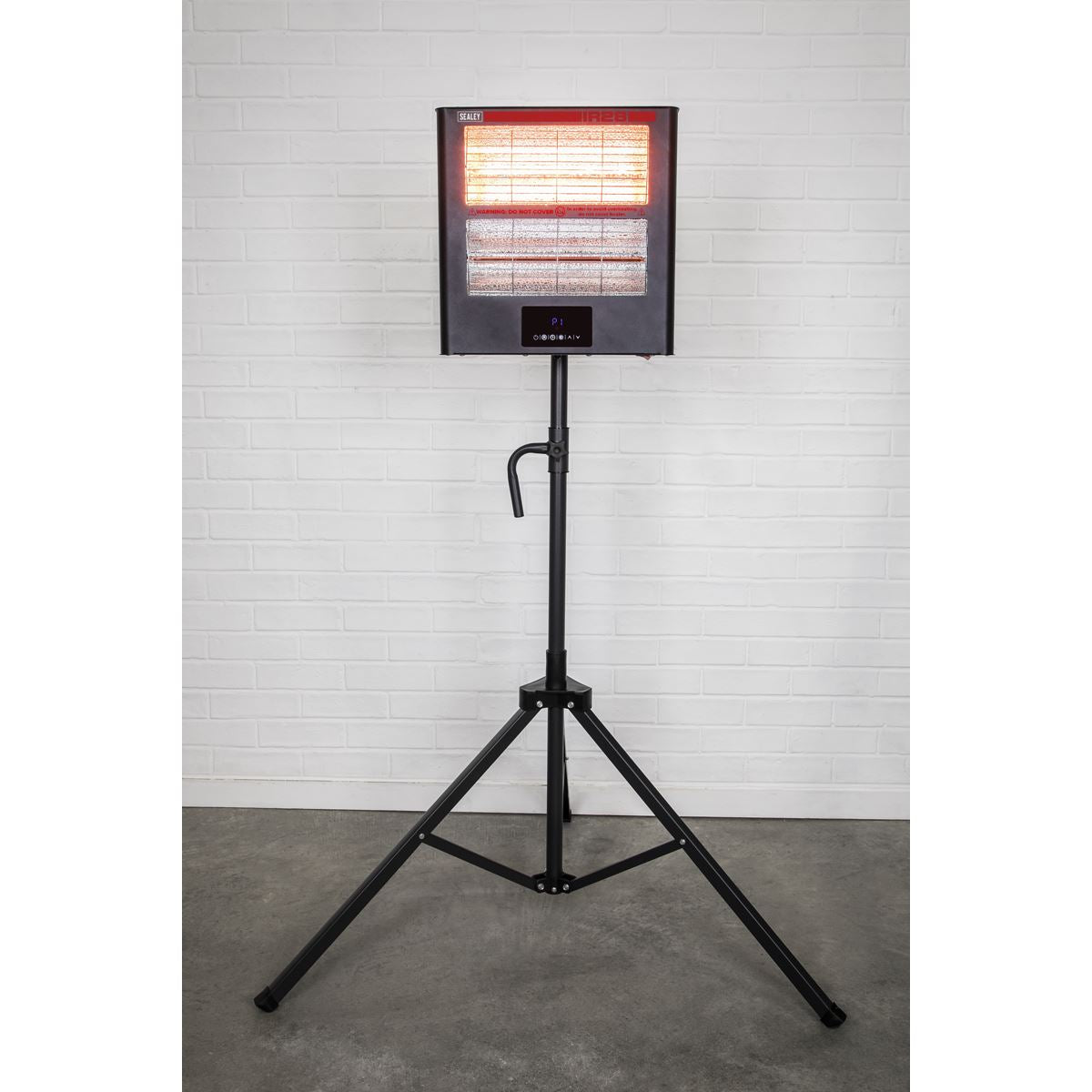 Sealey IR28CT Infrared Quartz Heater with Tripod Stand 230V 1.4/2.8kW Sealey