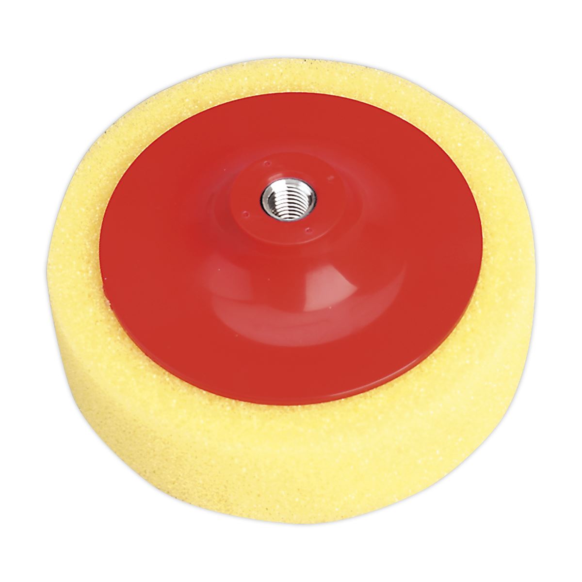 Sealey PTC/CH/M14-Y Buffing & Polishing Foam Head Ø150 x 50mm M14 x 2mm Yellow/Coarse Sealey