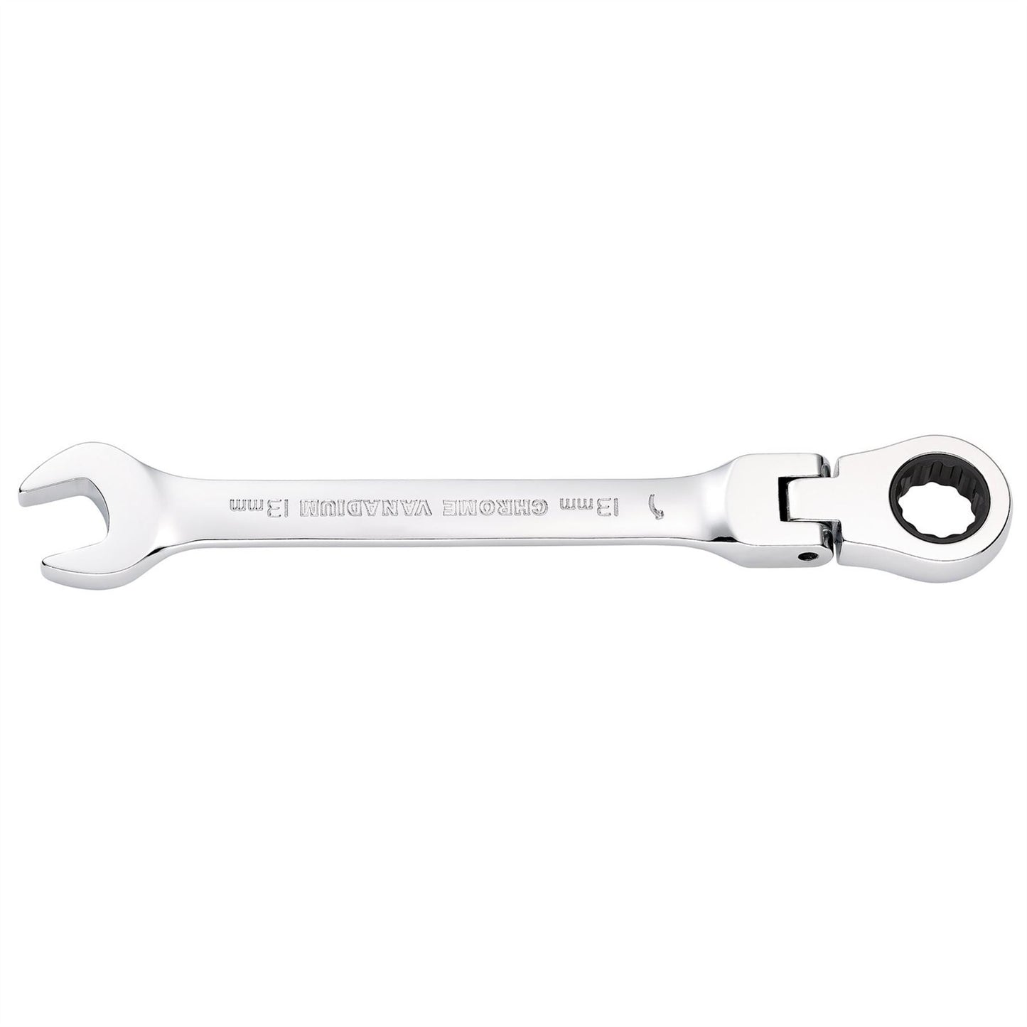 Draper 52014 HI-TORQ® Metric Flexible Head Ratcheting Combination Spanner 13mm Draper