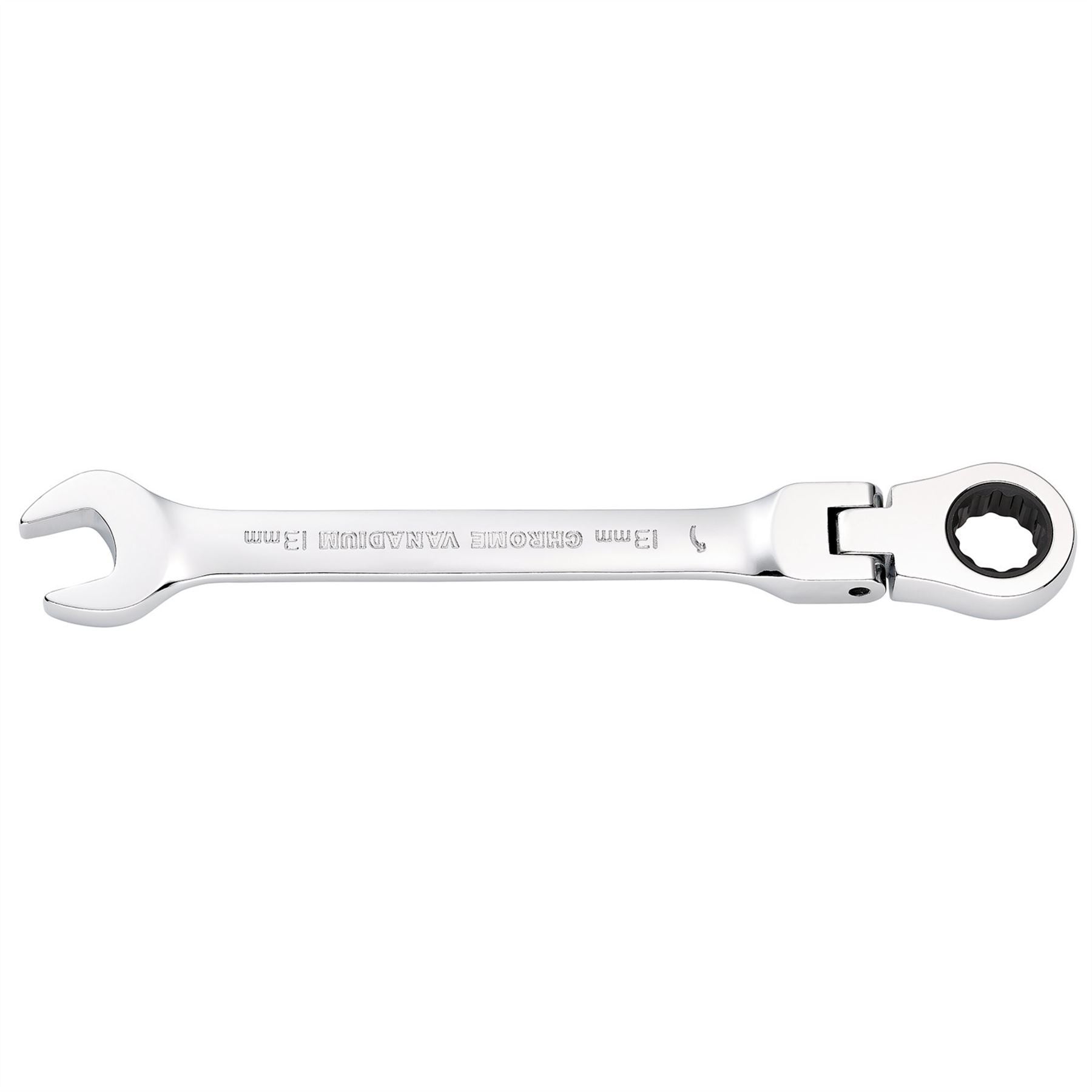 Draper 52014 HI-TORQ® Metric Flexible Head Ratcheting Combination Spanner 13mm Draper