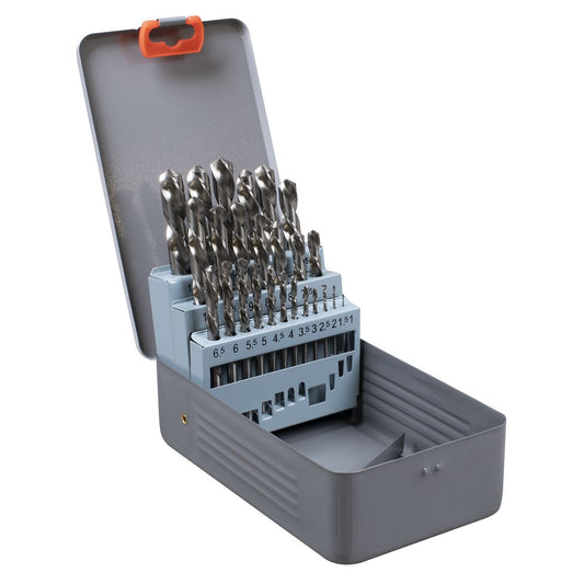 Sealey AK8191 Left-Hand Spiral Drill Bit Set 25pc Sealey