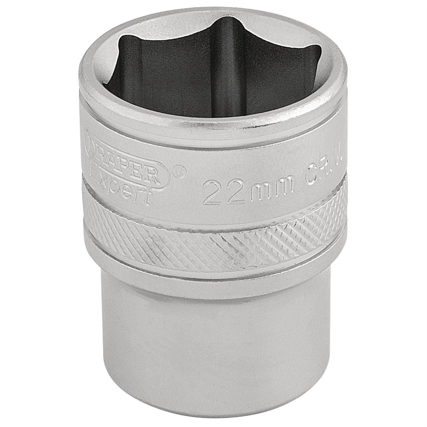Draper 16613 6 Point Metric Socket 1/2" Sq. Dr. 22mm Draper