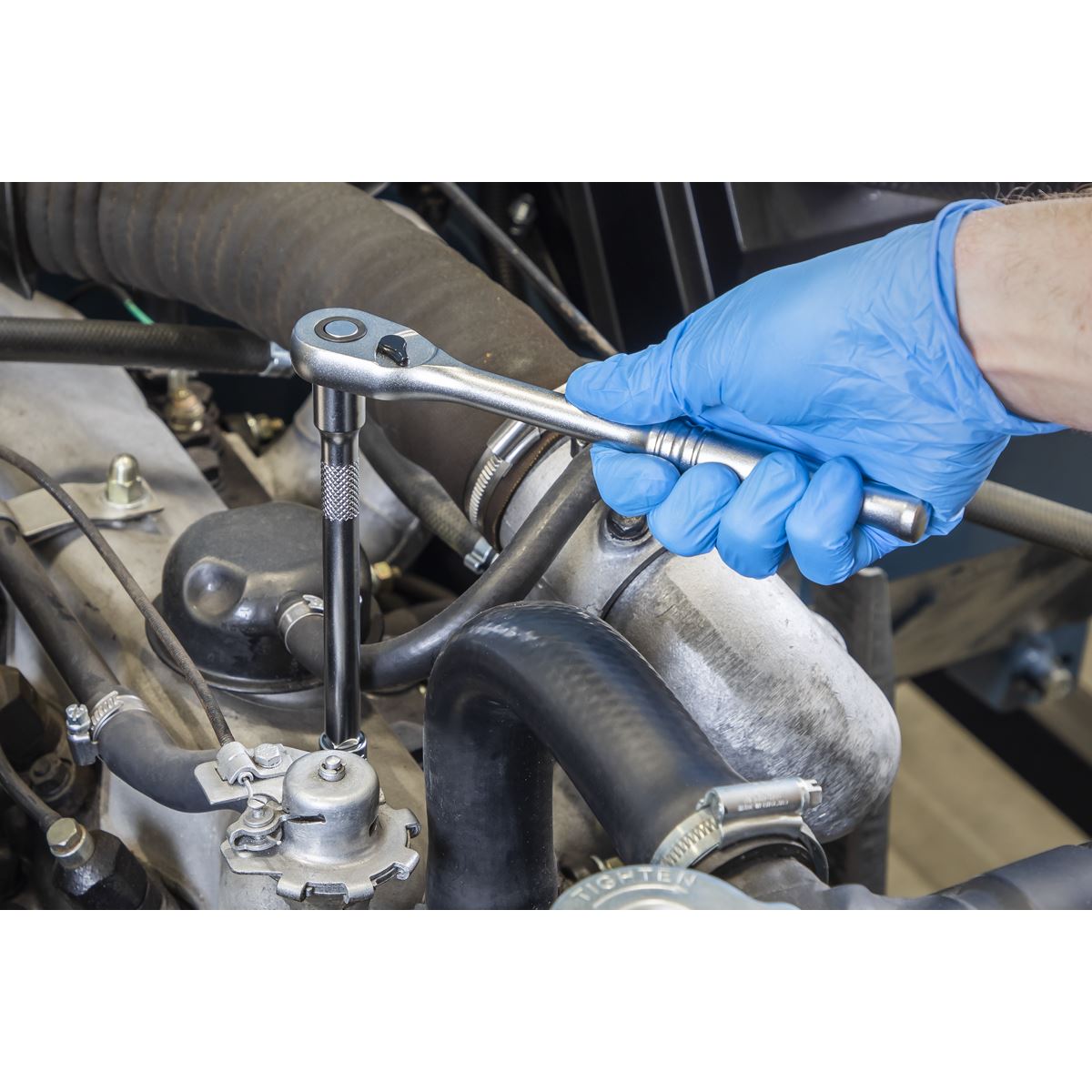 Sealey AK7921 Socket Set 3/8"Sq Drive 31pc - Premier Platinum Sealey