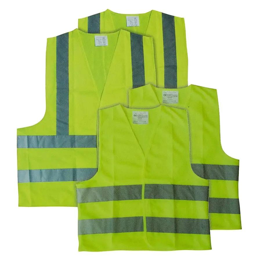 AA Hi Viz Family Pack Yellow Visibility Reflective Waistcoat Safety Jacket AA