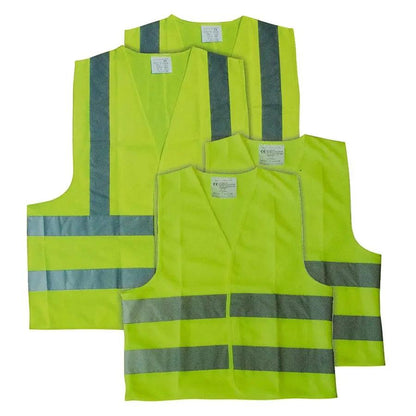 AA Hi Viz Family Pack Yellow Visibility Reflective Waistcoat Safety Jacket AA
