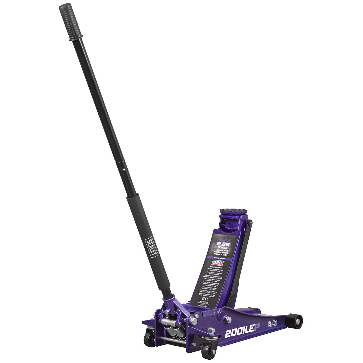 Sealey 2001LEP Low Profile Rocket Lift Trolley Jack 2.25 Tonne - Purple Sealey