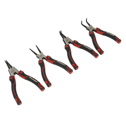 Sealey AK8457 Circlip Pliers Set 180mm 4pc Sealey