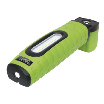 Sealey LED360PLUSG Rechargeable 360° Inspection Light 10W & 3W SMD LED Green 2 x Lithium-ion Sealey