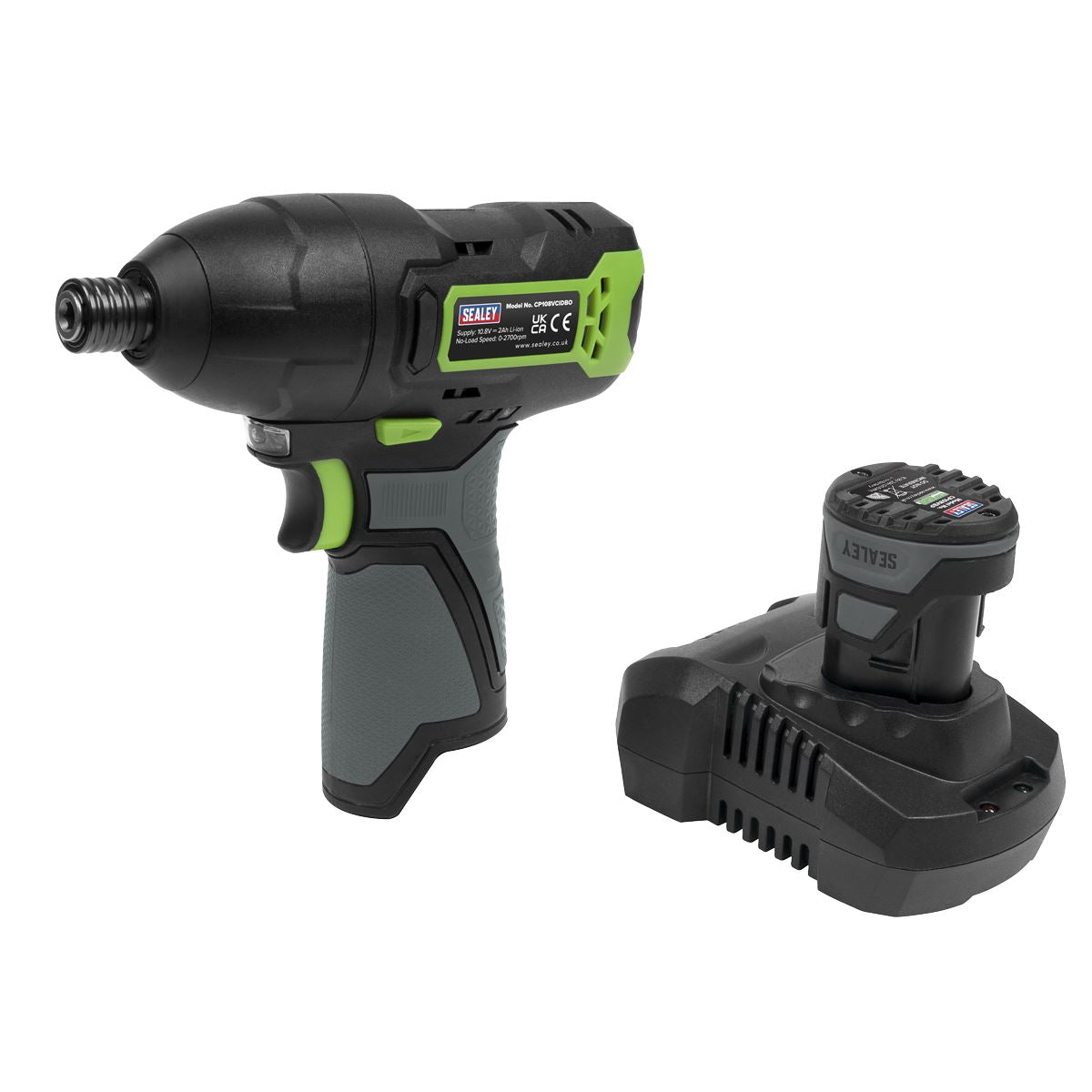 Sealey CP108VCID Cordless Impact Driver 1/4"Hex Drive 10.8V 2Ah SV10.8 Series Sealey