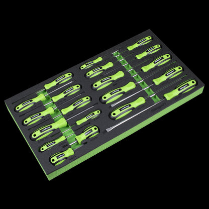 Sealey AP35TBCOMBO Tool Chest & Tools Combination 16 Drawer with Ball-Bearing Slides - Black/Grey Sealey