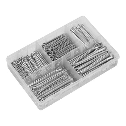 Sealey AB003SP Split Pin Assortment 230pc Large Sizes Metric & Imperial Sealey