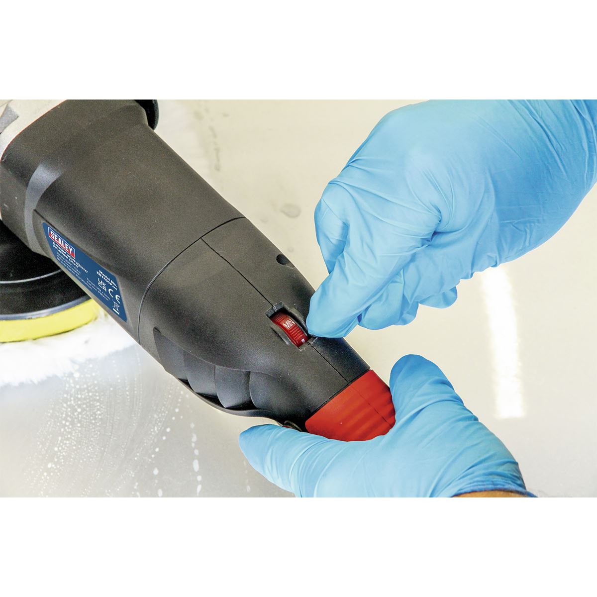 Sealey ER1700P Polisher Ø180mm 1100W/230V Lightweight Sealey