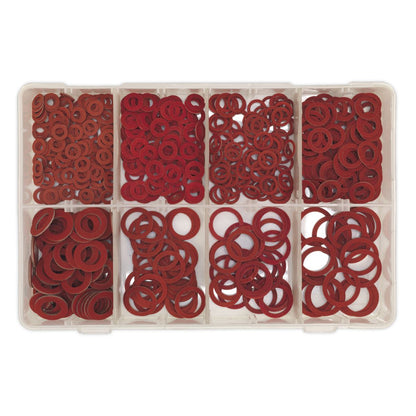Sealey AB014FW Fibre Washer Assortment 600pc - Metric Sealey