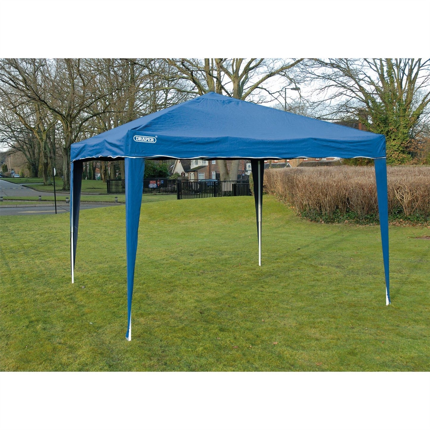 Draper 76940 Concertina Gazebo 3 x 3m Blue Draper