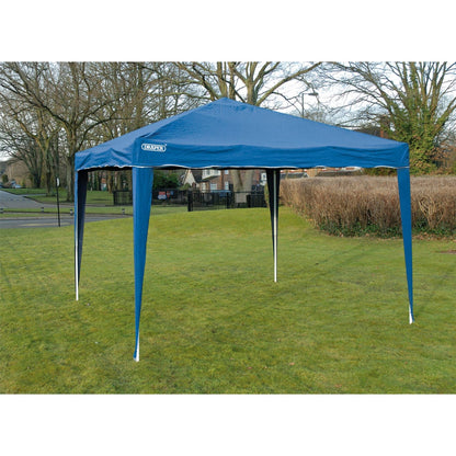 Draper 76940 Concertina Gazebo 3 x 3m Blue Draper
