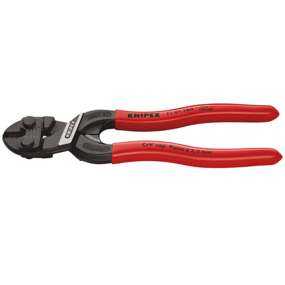 Knipex 04592 71 01 160 SB CoBolt® S Compact Bolt Cutters plastic coated black atramentized 160mm Knipex