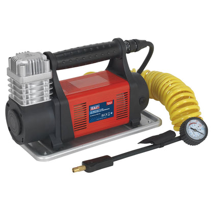 Sealey MAC07 Tyre Inflator/Mini Air Compressor 12V Heavy-Duty Sealey