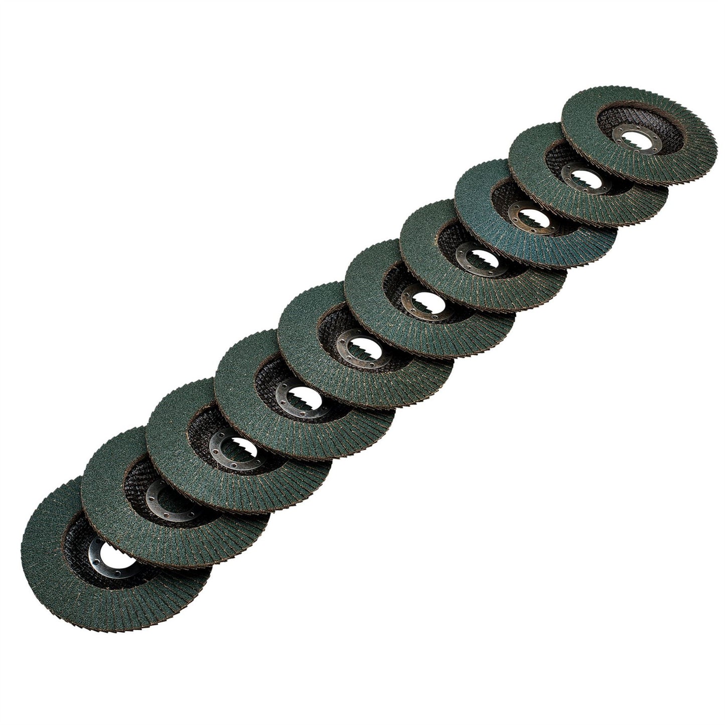 Draper 85752 Zirconium Oxide Flap Discs 115 x 22.23mm 80 Grit Pack of 10 Draper