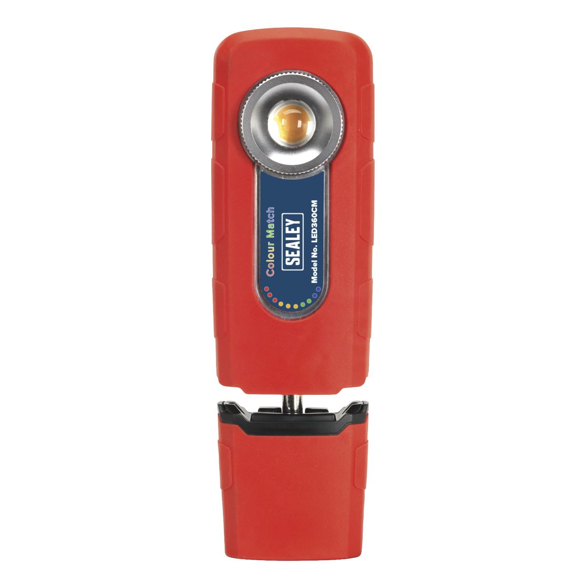 Sealey LED360CM 360° Rechargeable Inspection Light 5W COB LED Colour Match CRI 96 - 3-Colour Sealey