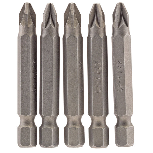 Draper 64283 PZ Type Insert Bit 1/4" Hex 50mm Long No.2 Pack of 5 Draper