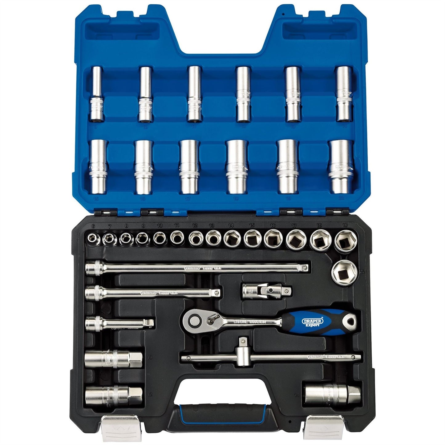 Draper 16449 Expert Metric Socket Set 3/8" Sq. Dr. 36 Piece Draper