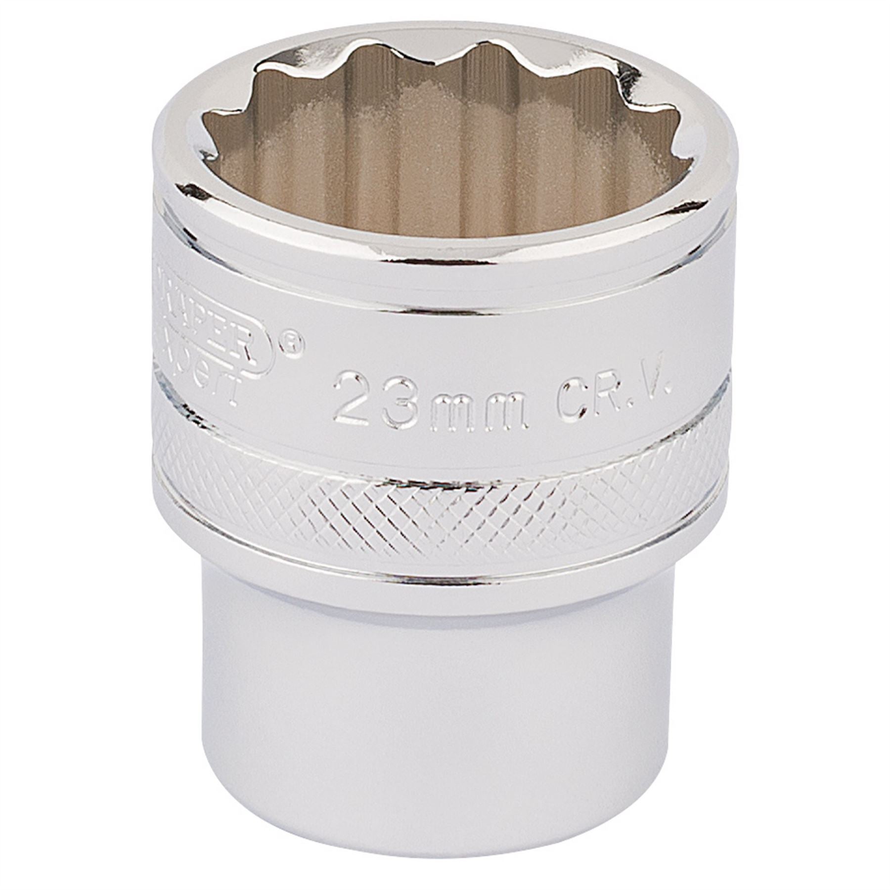 Draper 33370 HI-TORQ® 12 Point Socket 1/2" Sq. Dr. 23mm Draper