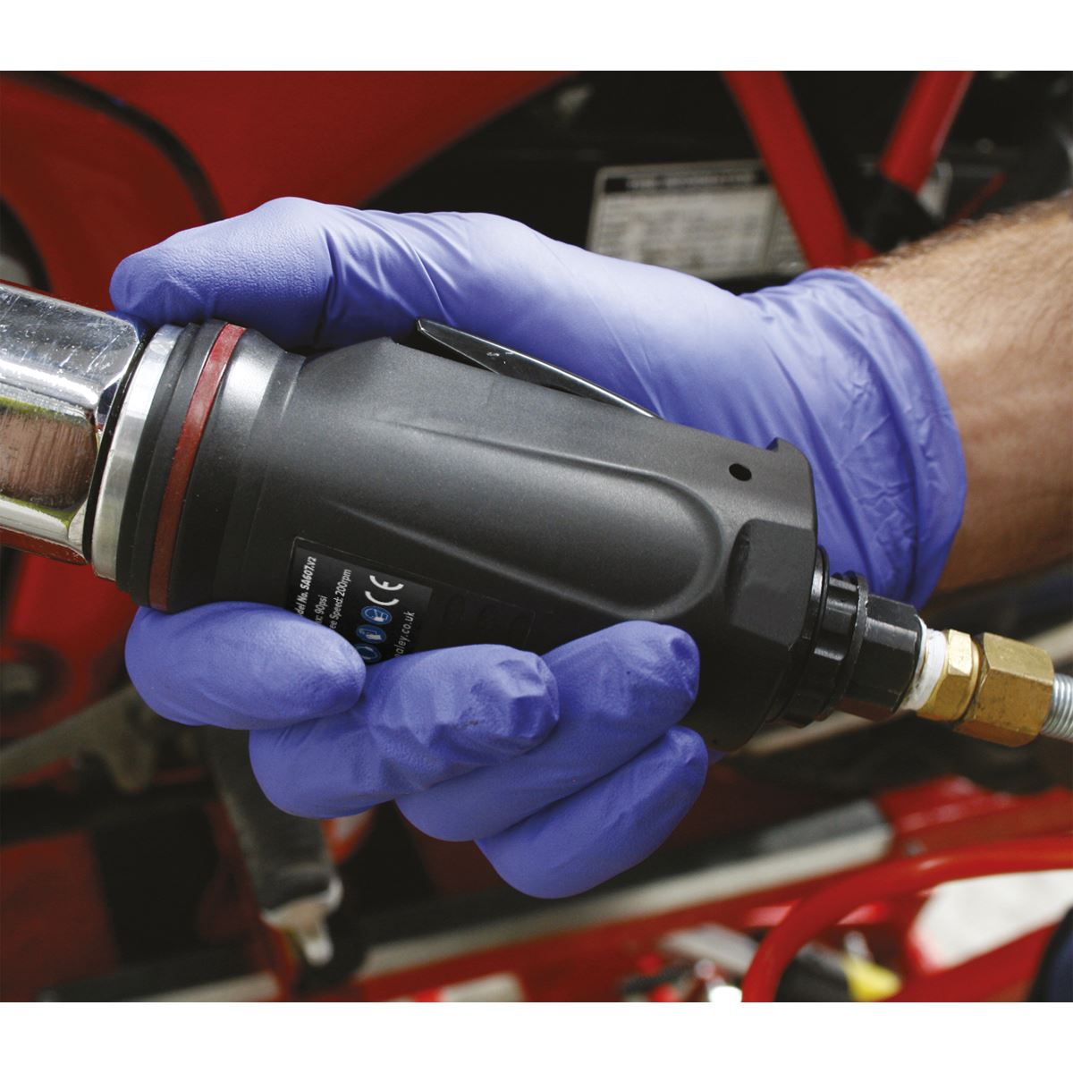 Sealey SA607 Air Ratchet Wrench 3/8"Sq Drive Premier Sealey