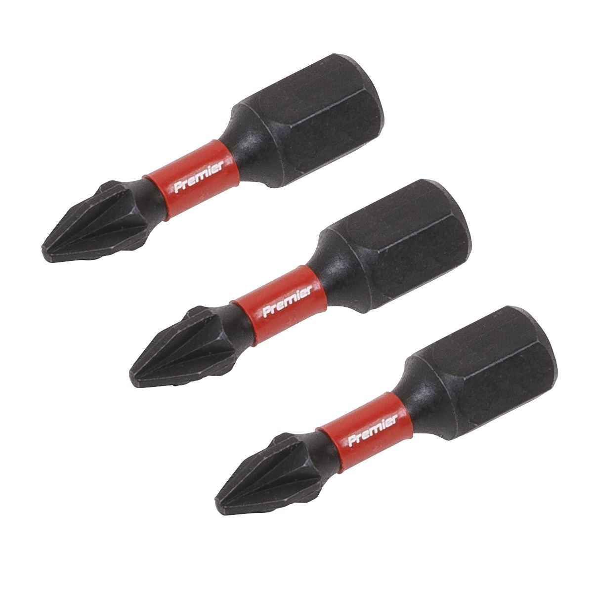 Sealey AK8207 Pozi #1 Impact Power Tool Bits 25mm - 3pc Sealey
