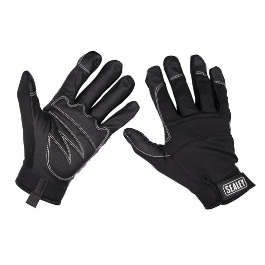 Sealey MG798XL Mechanic's Gloves Light Palm Tactouch - X-Large Sealey