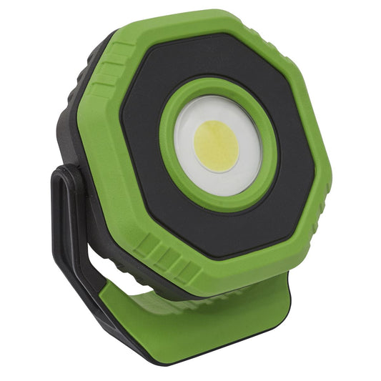Sealey LED700P Rechargeable Pocket Floodlight with Magnet 360° 7W COB LED - Green Sealey
