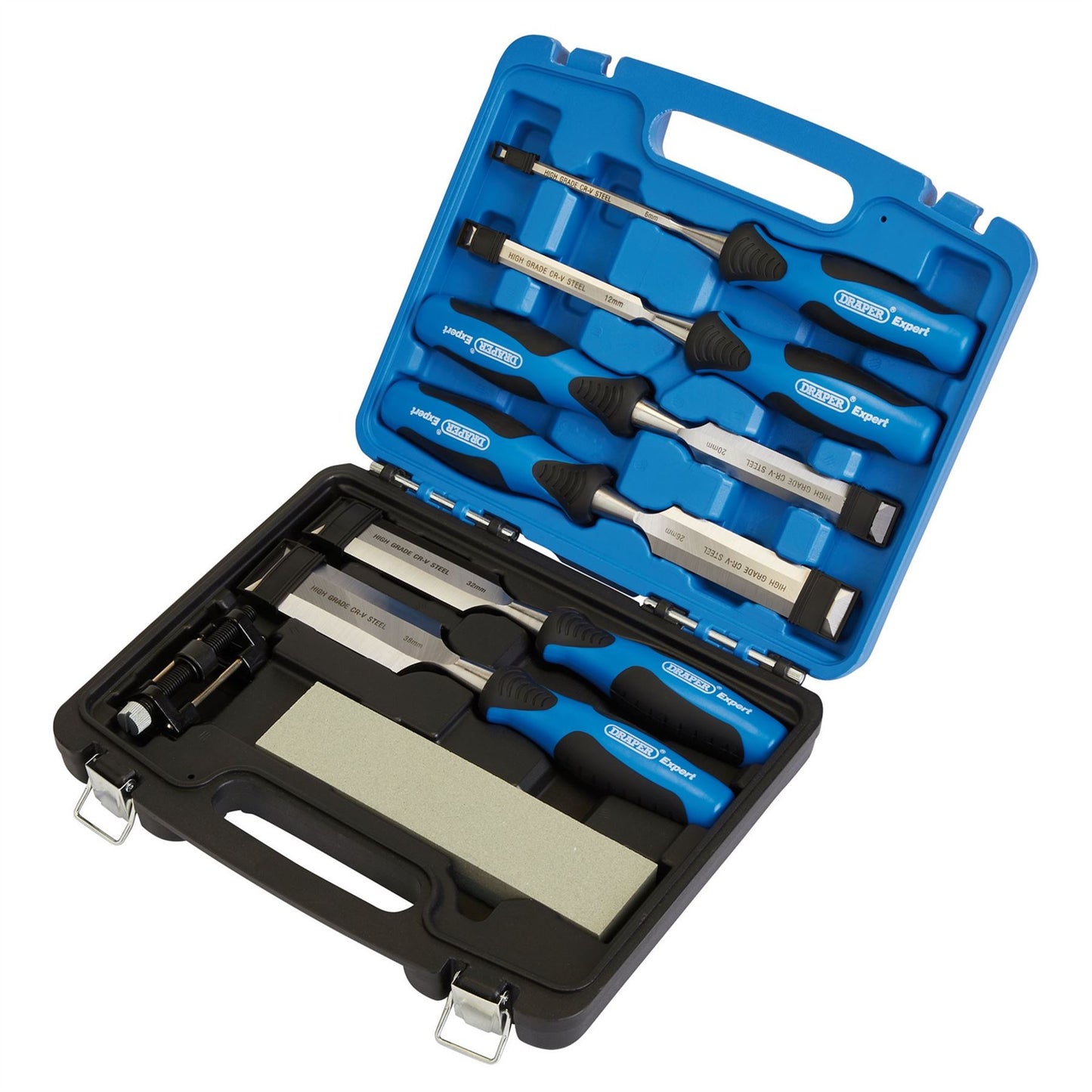 Draper 88605 Expert Soft Grip Wood Chisel Kit 140mm 8 Piece Draper