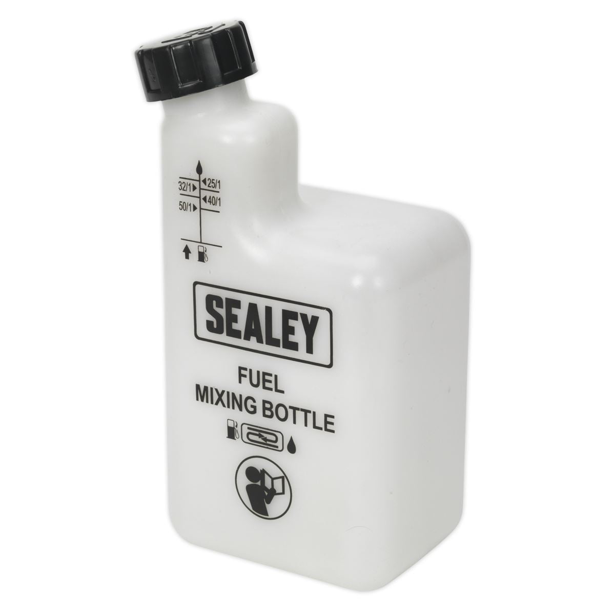 Sealey JMIX01 Petrol/Fuel 2-Stroke Mixing Bottle 1L Sealey