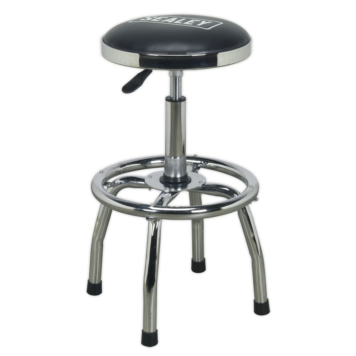 Sealey SCR17 Pneumatic Stool Heavy-Duty Workshop with Adjustable Height Swivel Seat Sealey