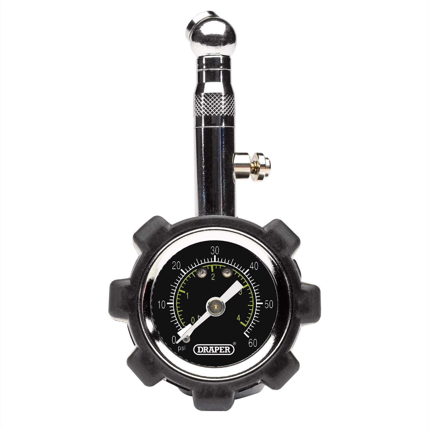 Draper 91365 Tyre Pressure Gauge TPGP 0 - 60psi 0 - 4 bar Draper