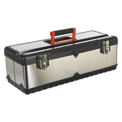 Sealey AP660S Stainless Steel Toolbox 660mm with Tote Tray Sealey