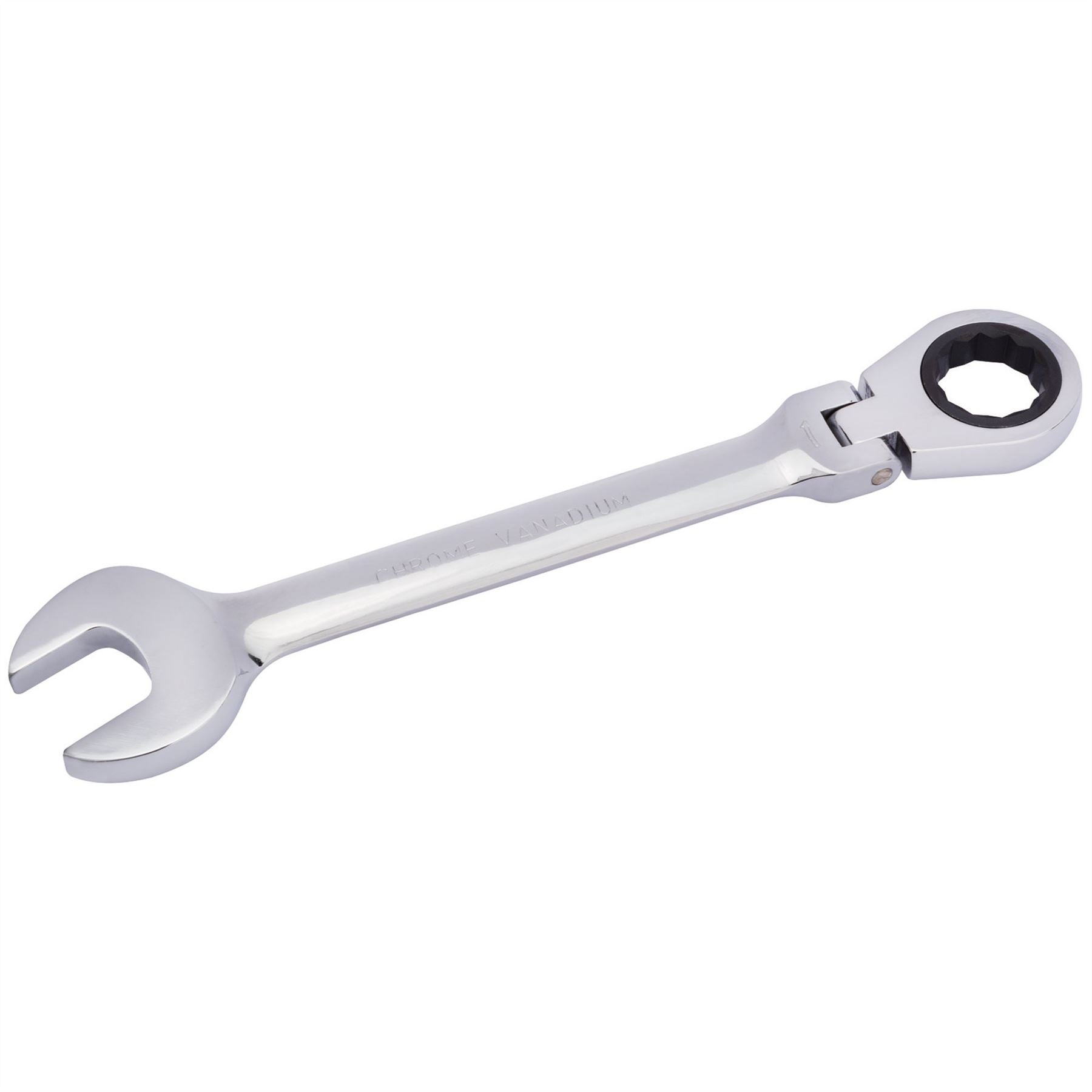 Draper 52026 HI-TORQ® Metric Flexible Head Ratcheting Combination Spanner 25mm Draper