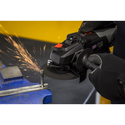 Sealey CP20VAGXKIT1 Brushless Angle Grinder Kit Ø115mm 20V 4Ah SV20 Series Sealey