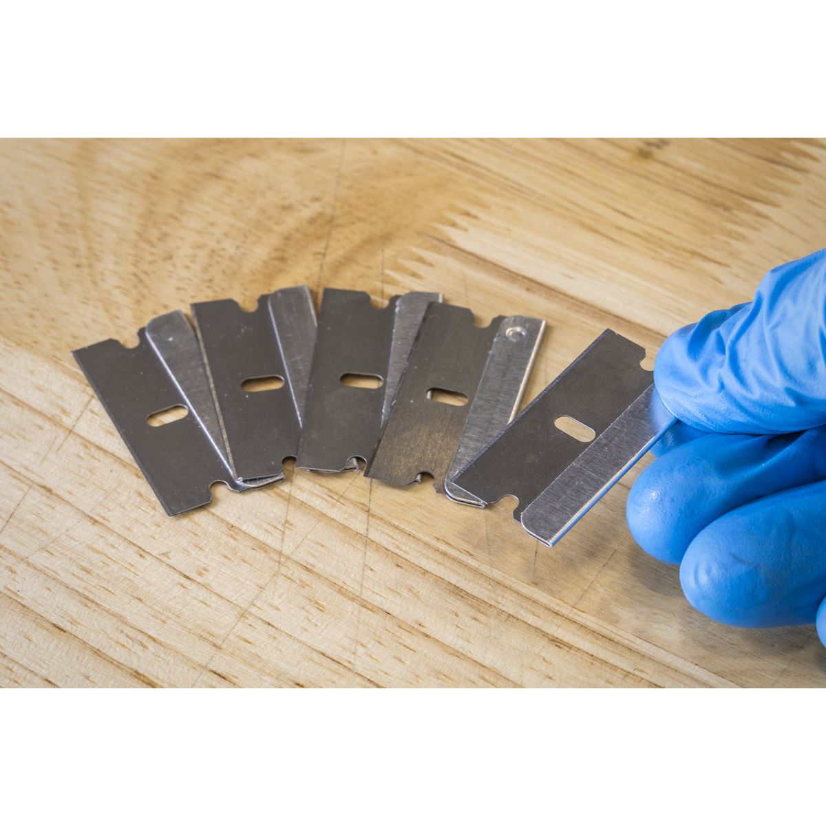 Sealey AK867B100 Razor Scraper Blade Pack of 100 Sealey