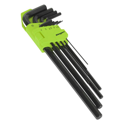 Siegen S01092 Hex Key Set 9pc Extra-Long Metric Siegen