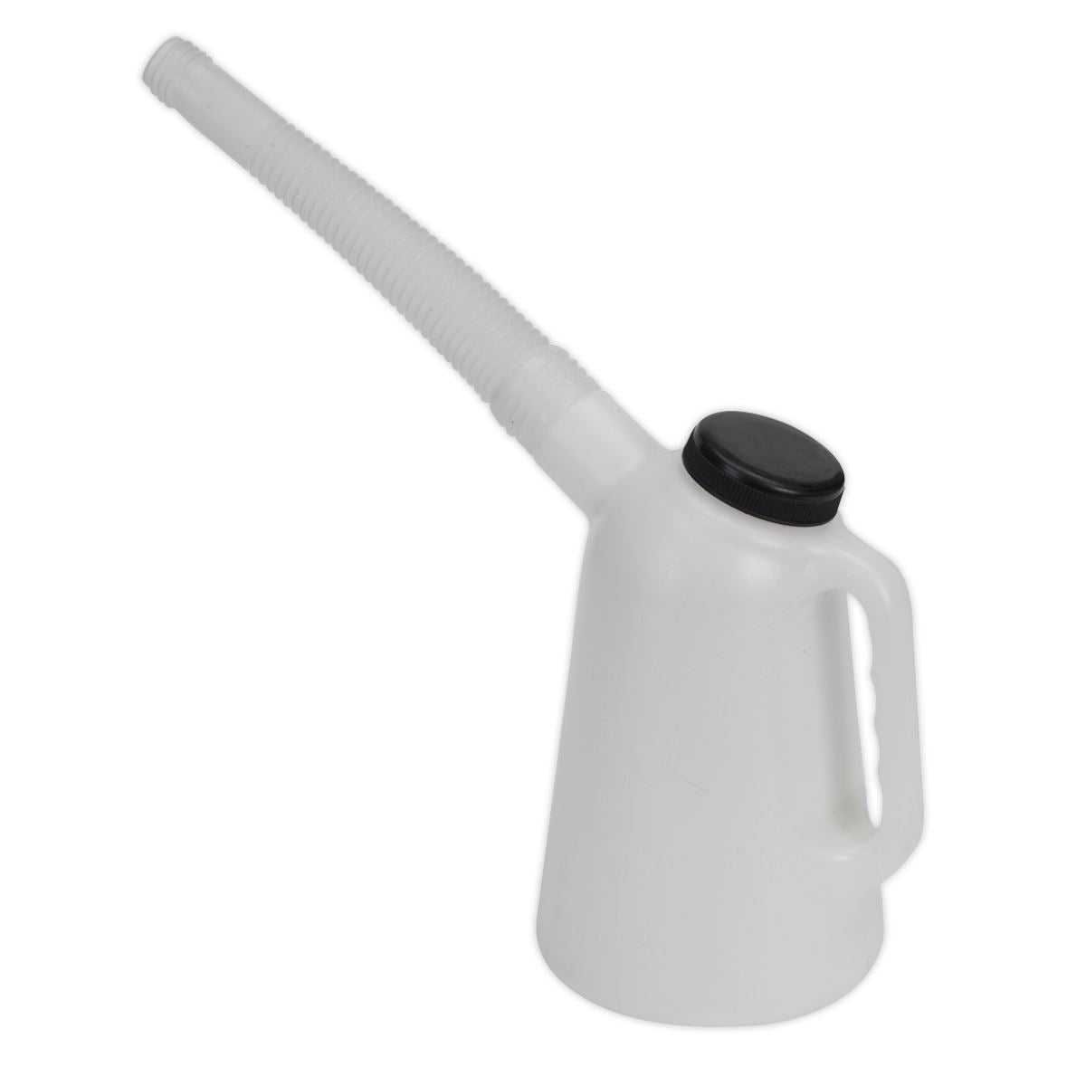 Sealey JDL1 Oil Container with Lid & Flexible Spout 1L Sealey